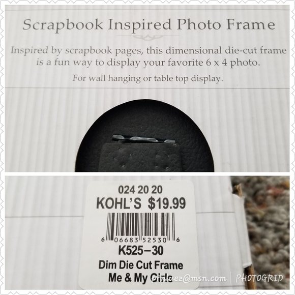 Scrapbook Inspired Photo Frame - Picture 2 of 2